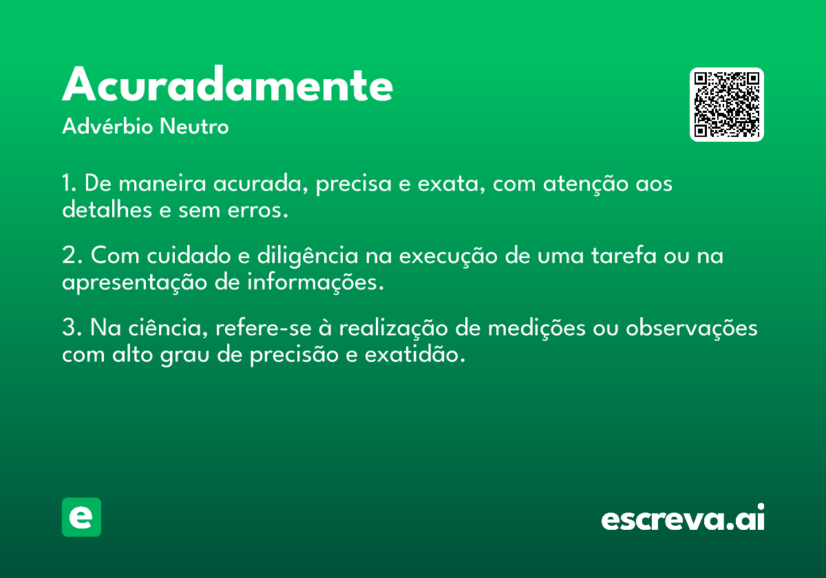acuradamente