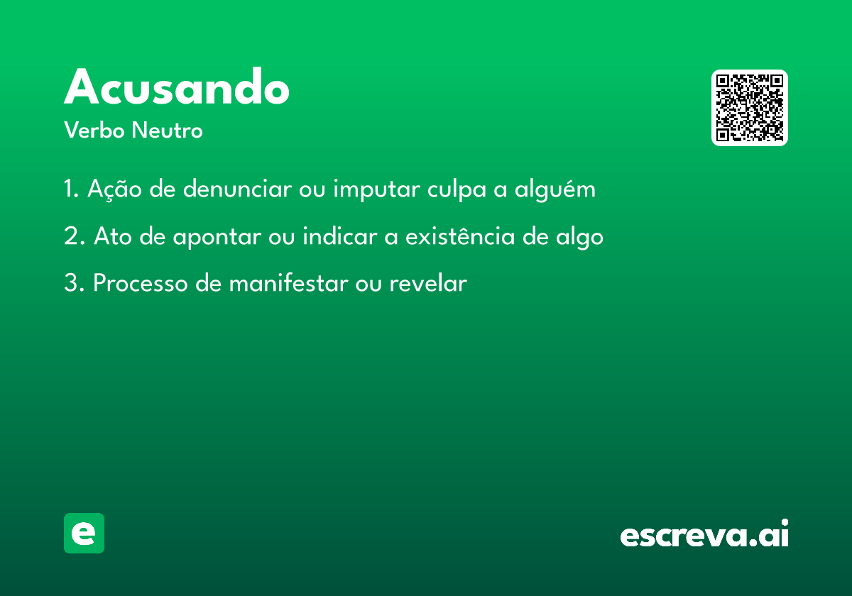 acusando