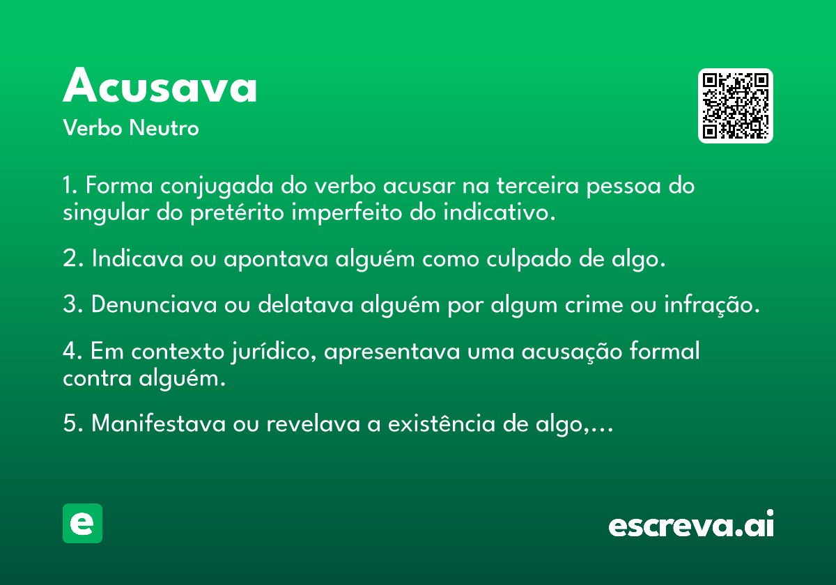 acusava
