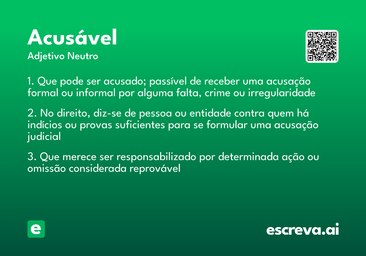 acusável