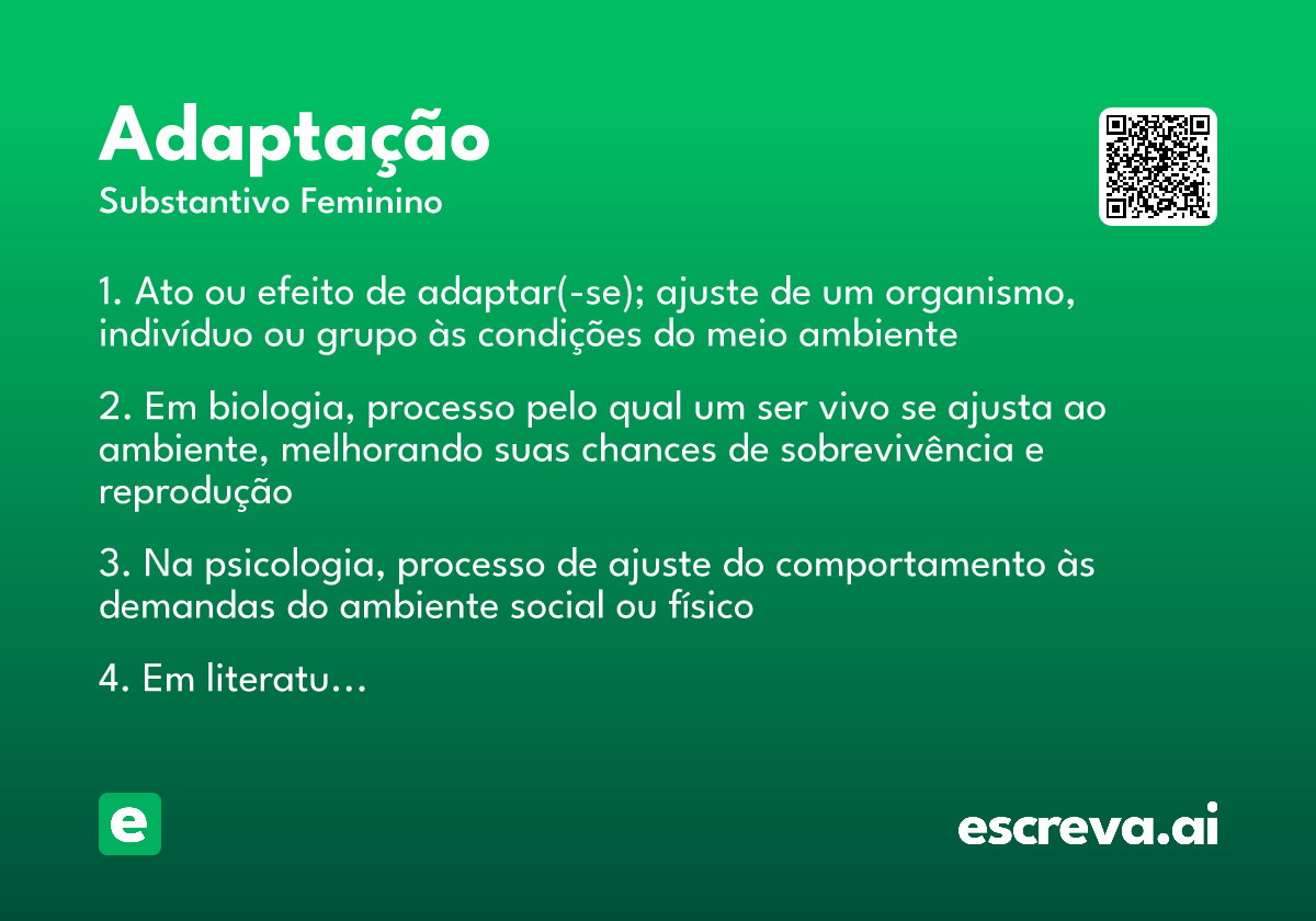 adaptação