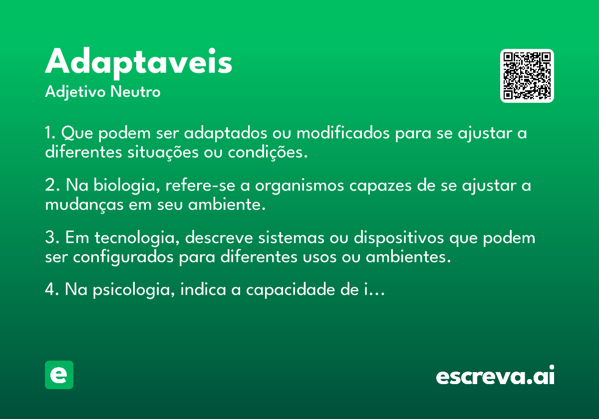 adaptaveis
