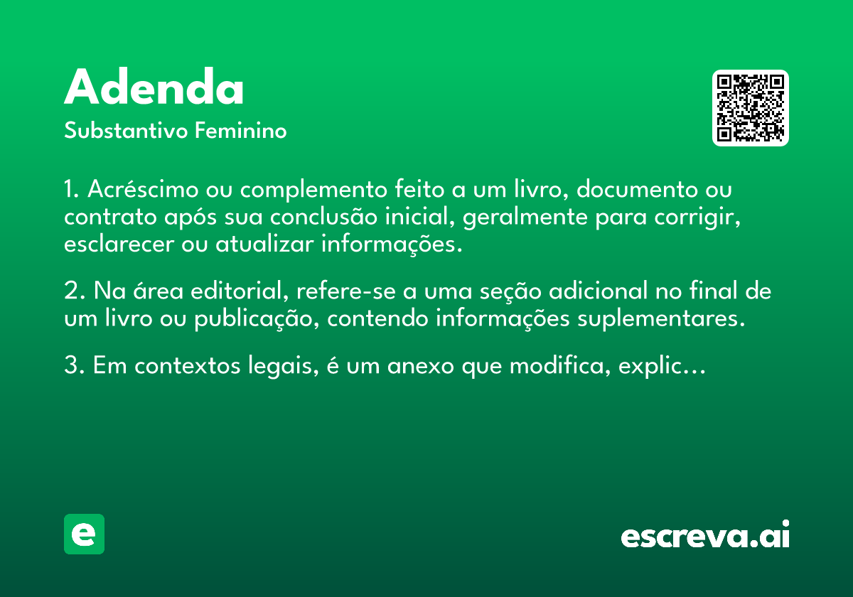 adenda