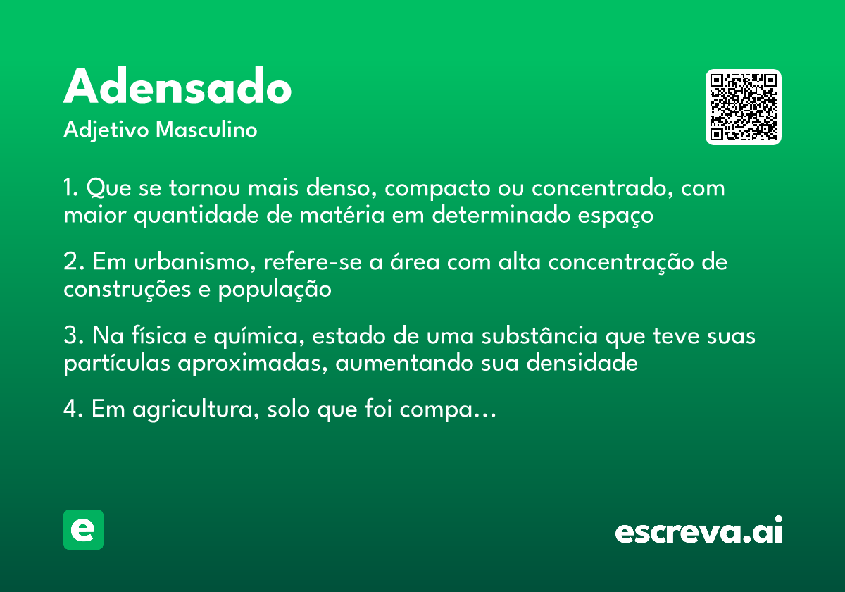 adensado