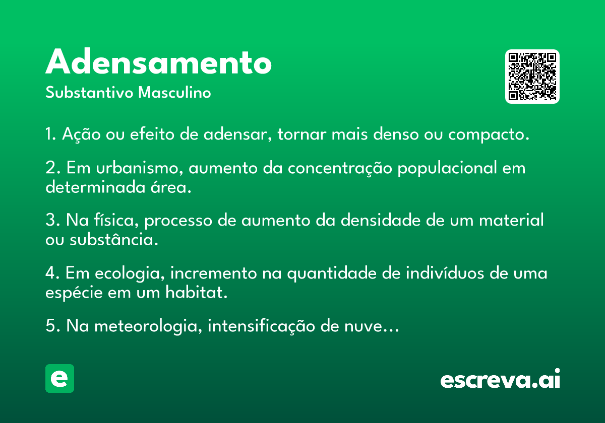 adensamento