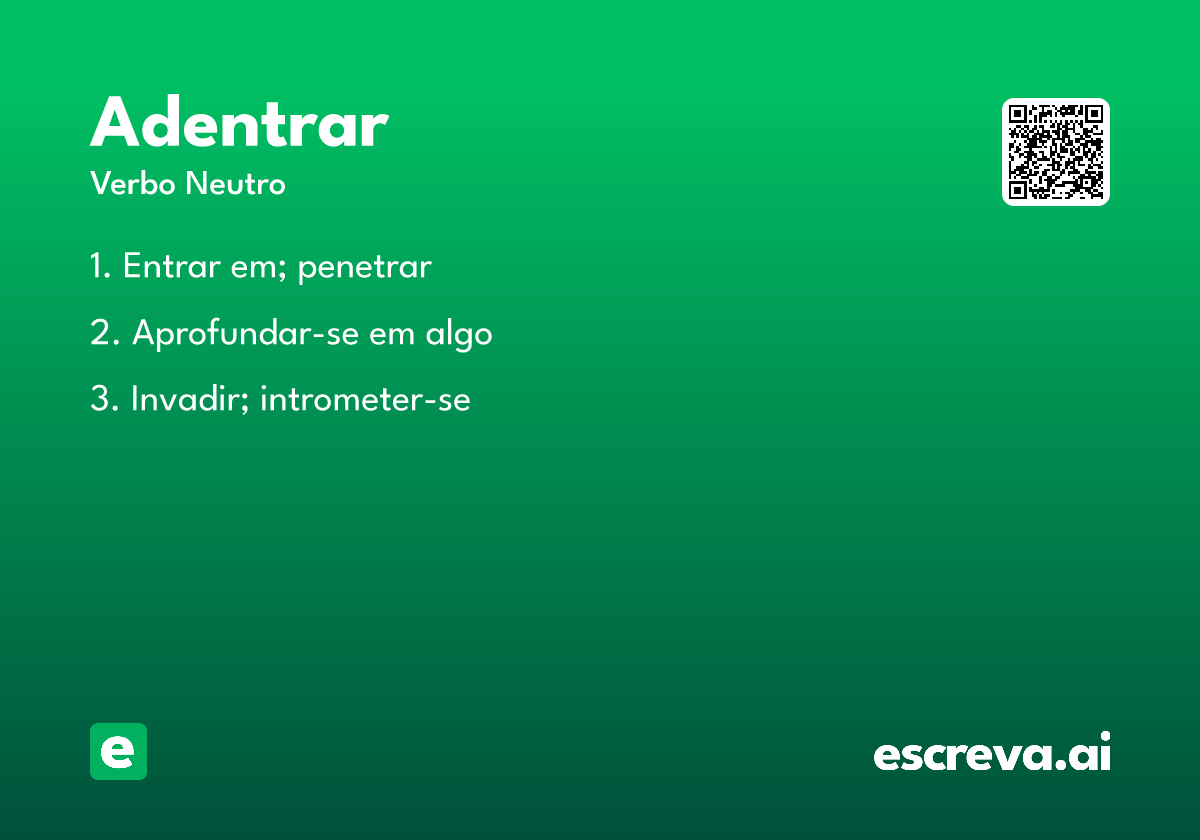adentrar