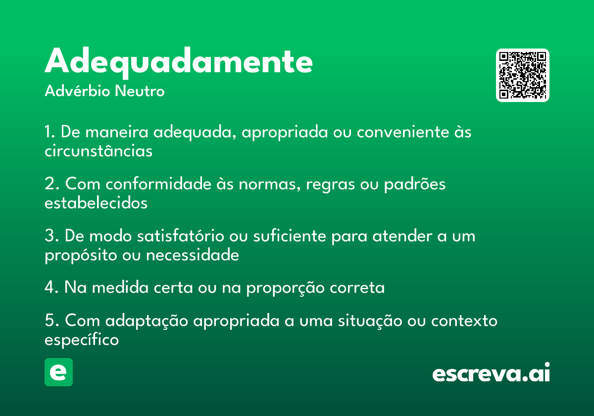 adequadamente