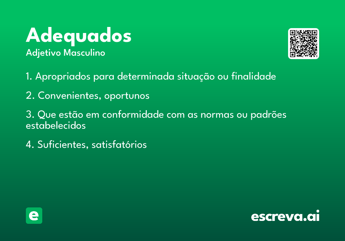 adequados