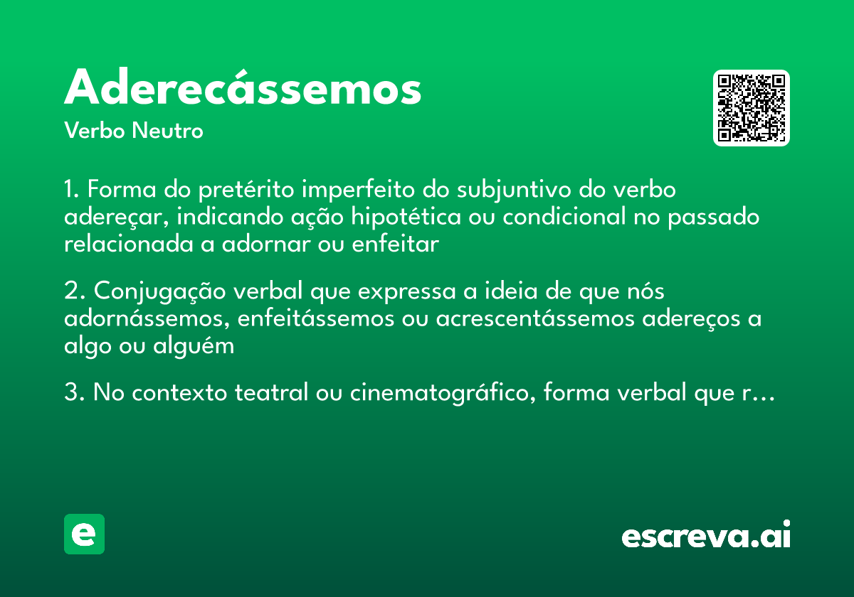 aderecássemos