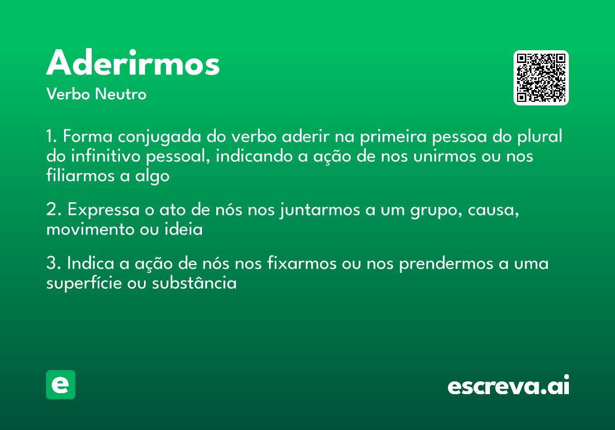 aderirmos