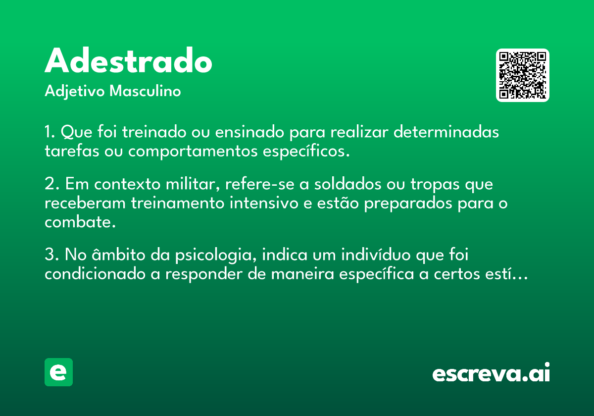 adestrado