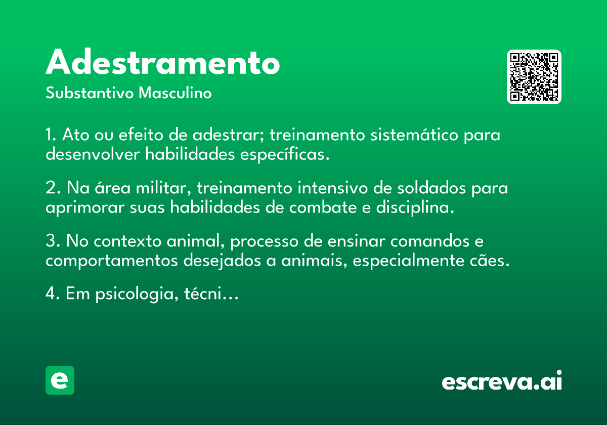 adestramento