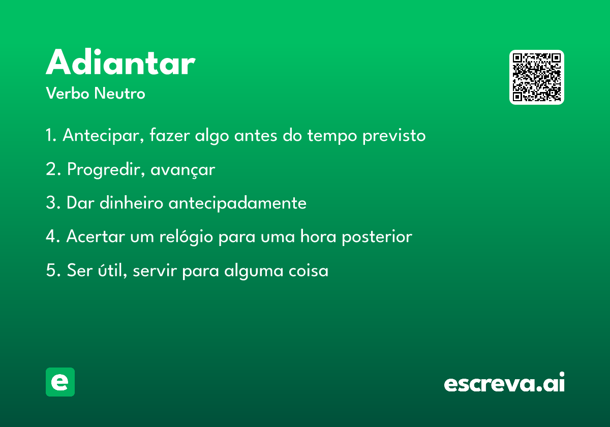 adiantar