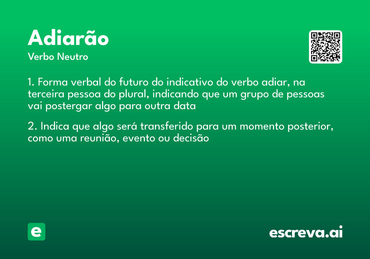 adiarão