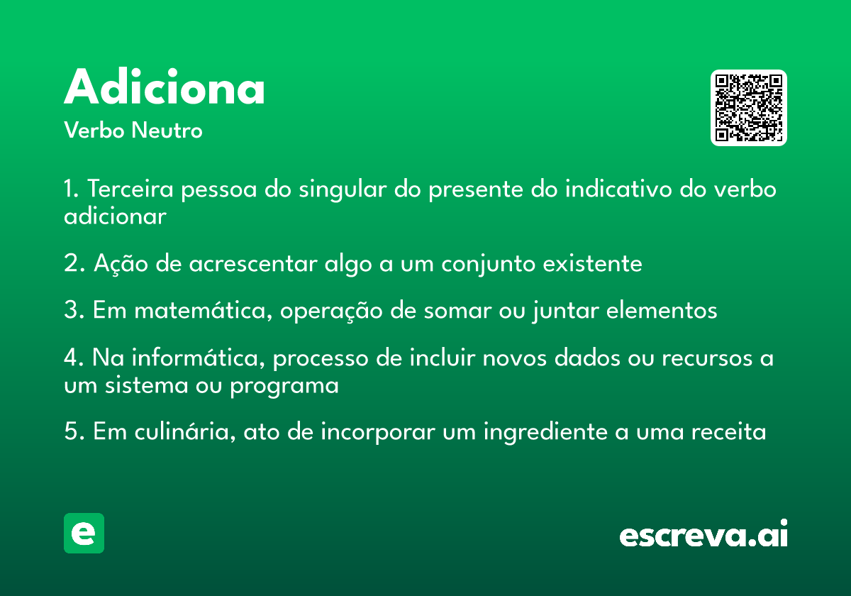 adiciona