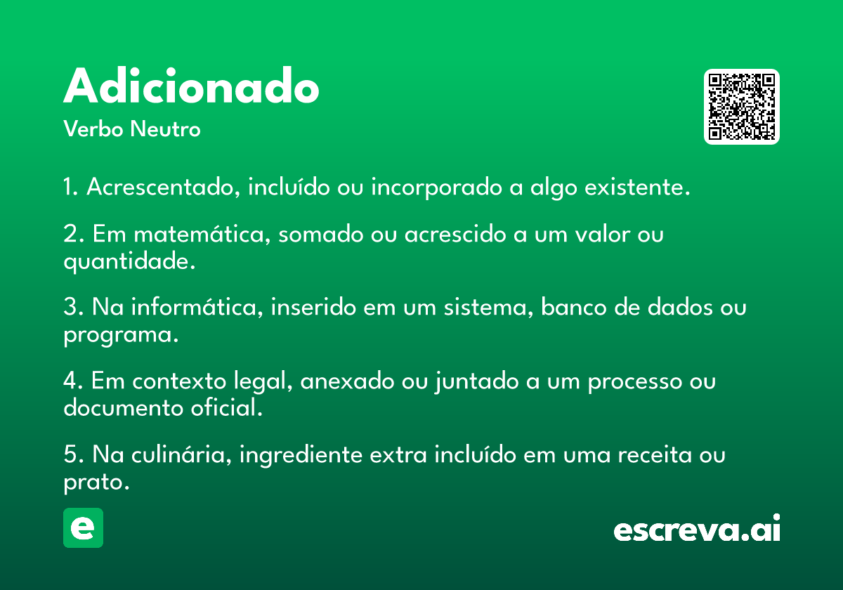 adicionado