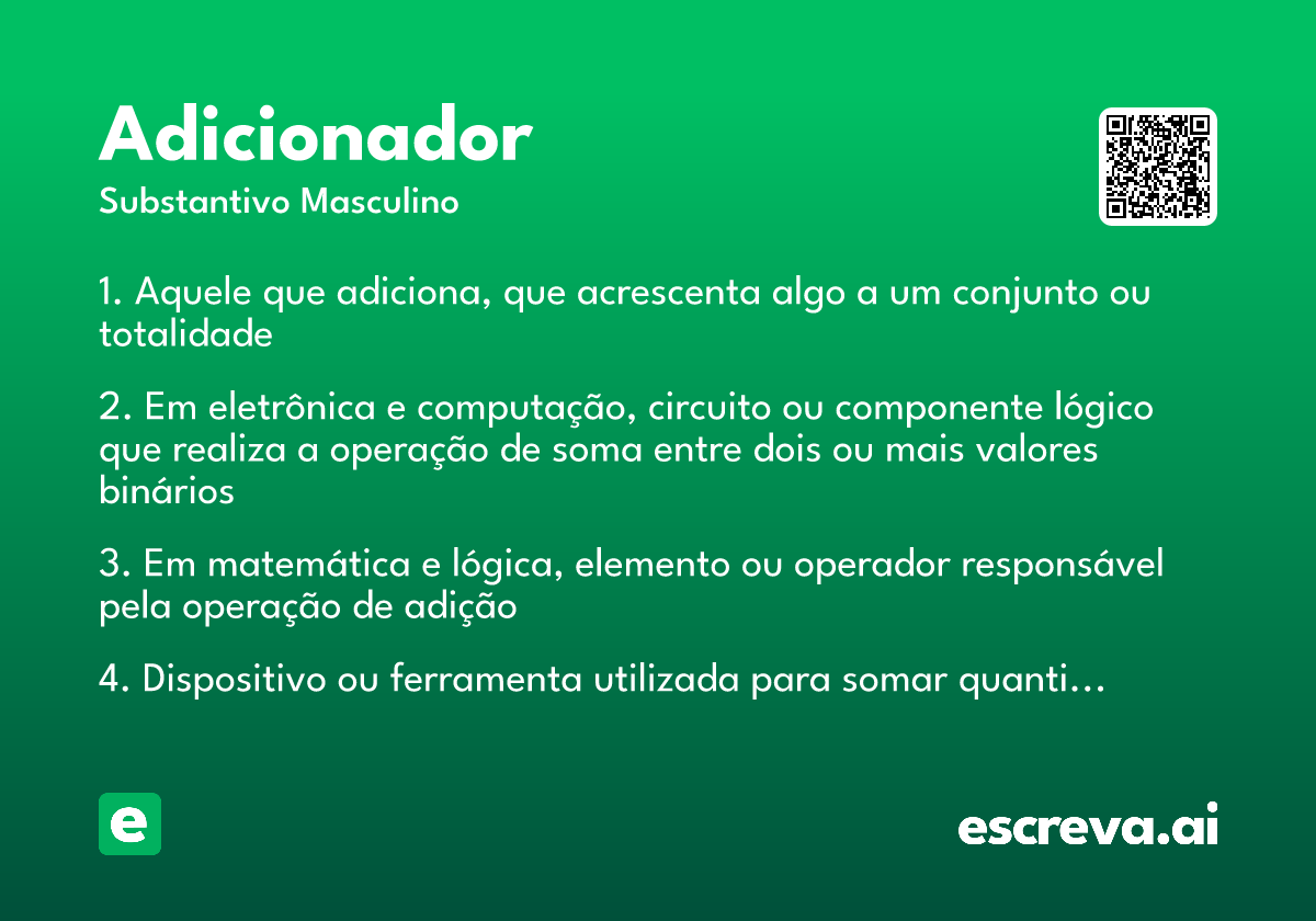 adicionador