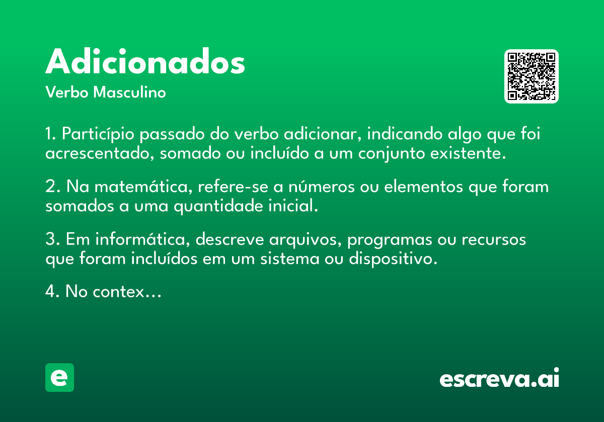 adicionados