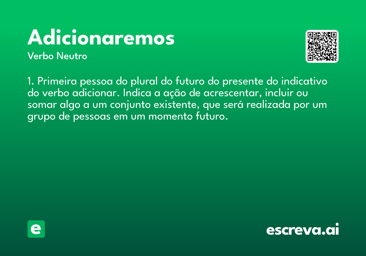 adicionaremos
