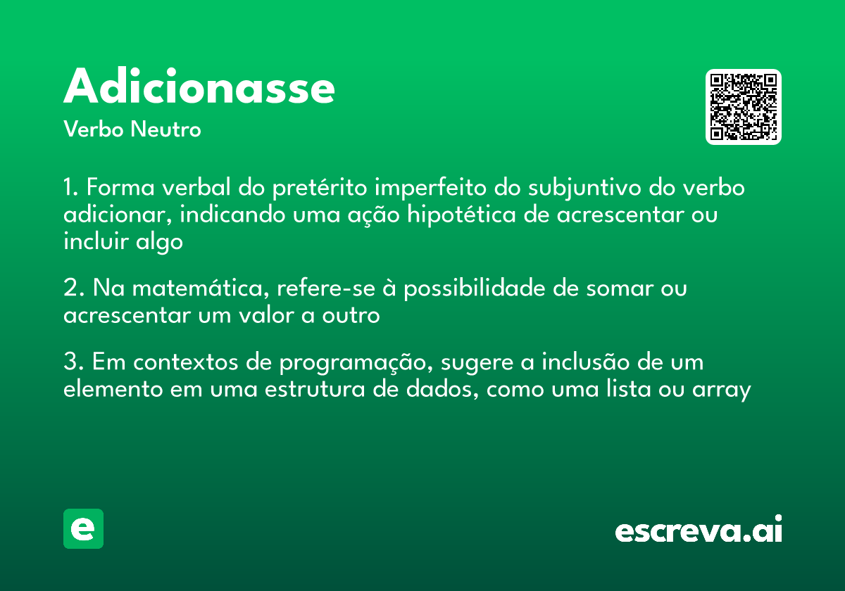 adicionasse