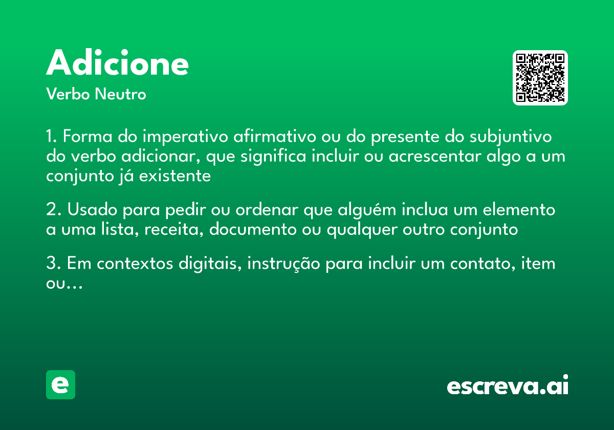 adicione