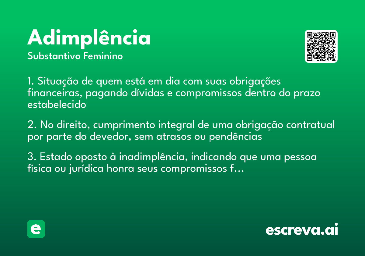 adimplência