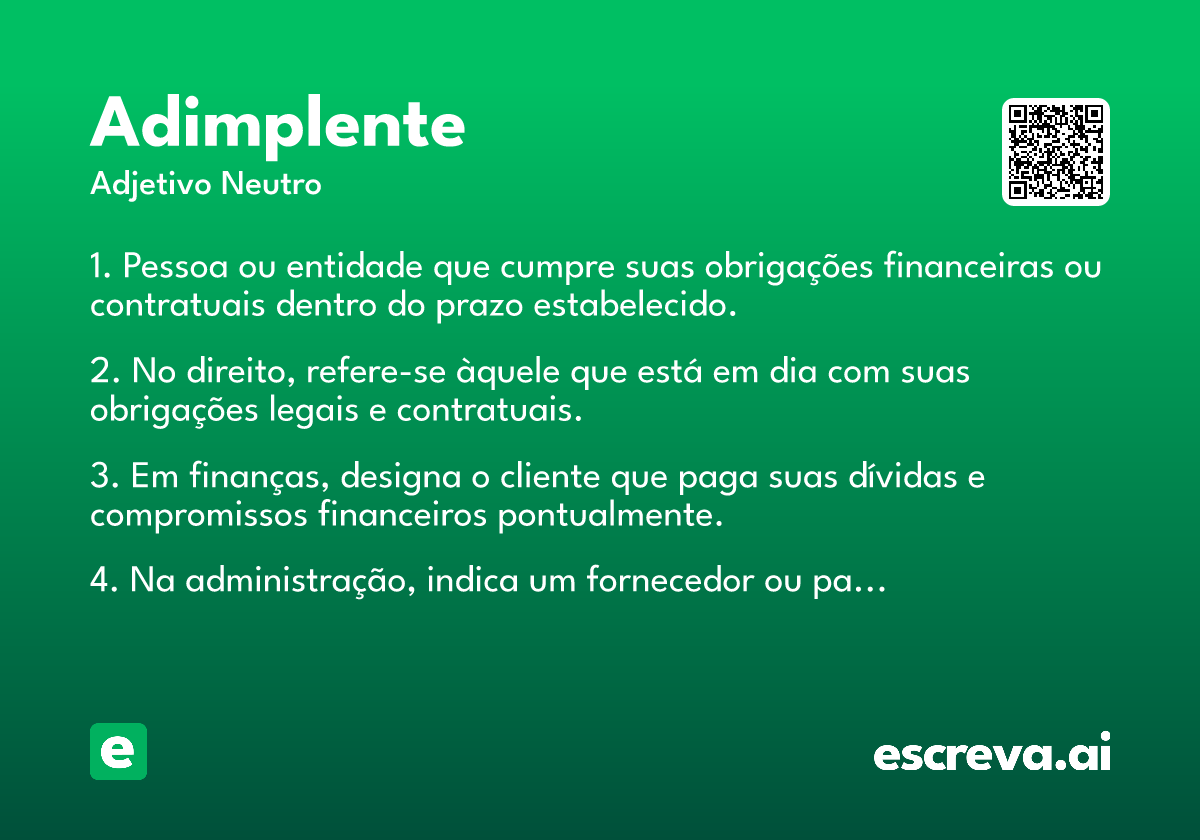adimplente