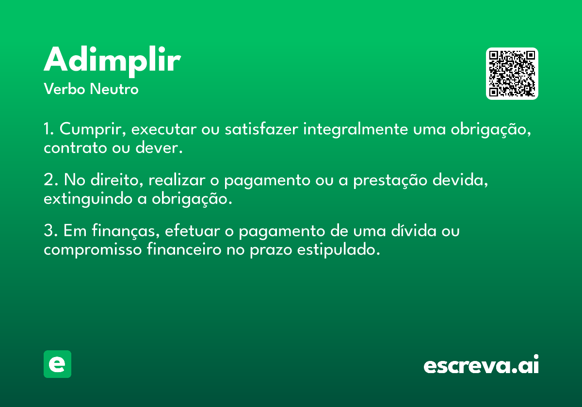 adimplir