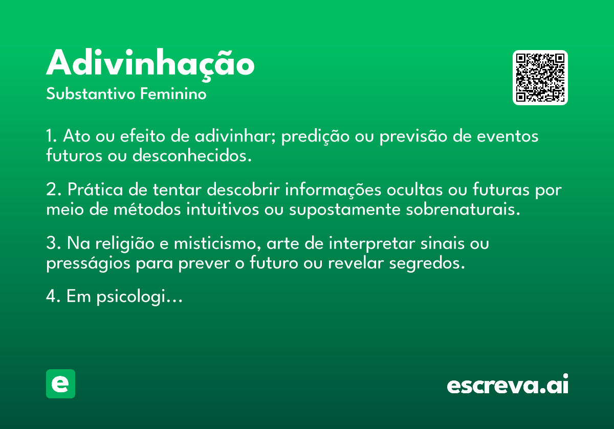 adivinhação