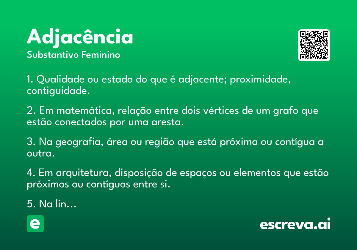 adjacência
