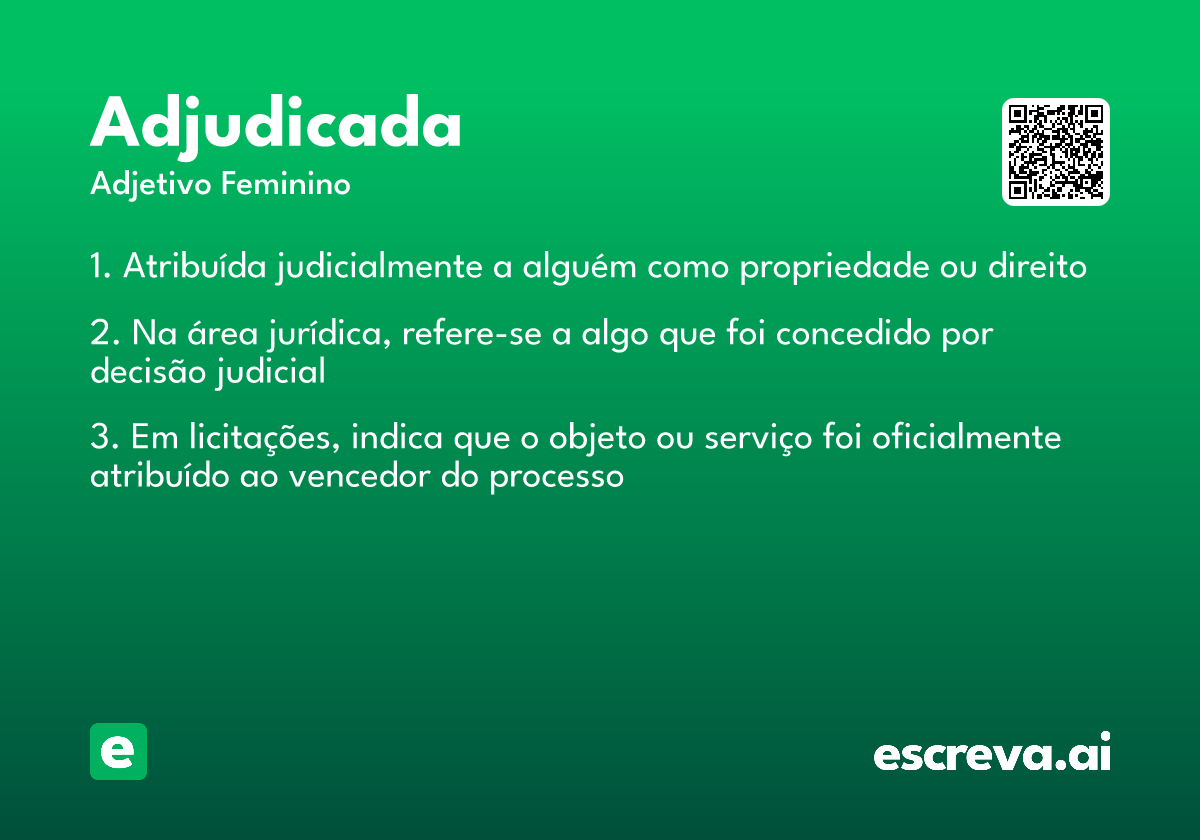 adjudicada