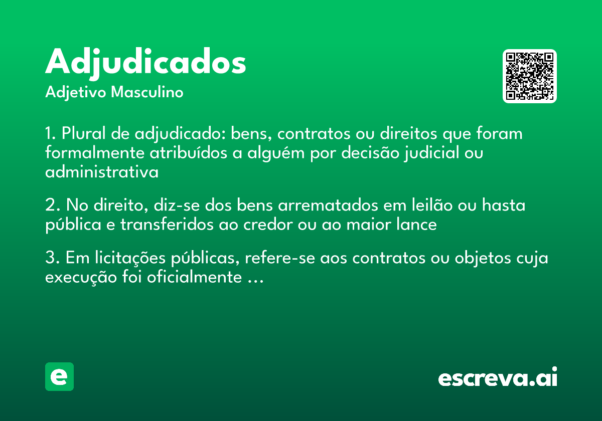 adjudicados