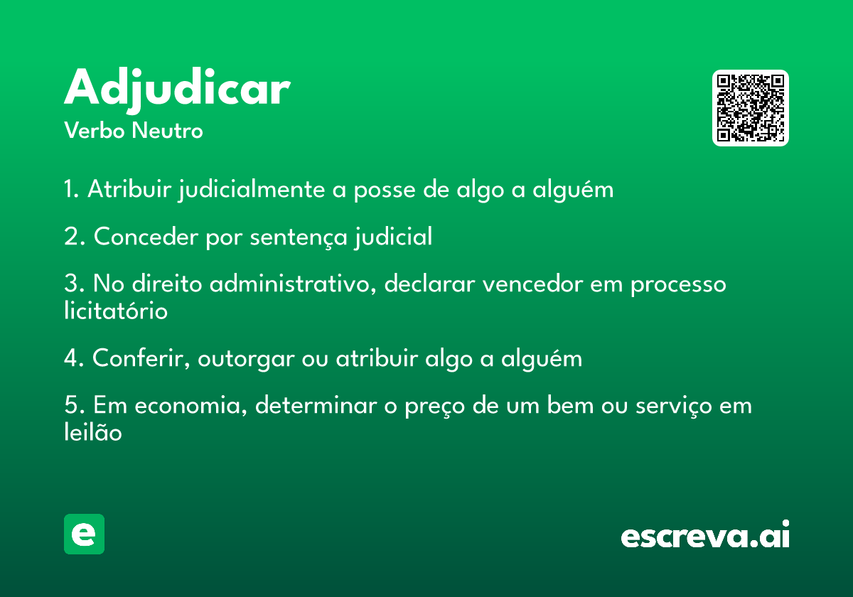 adjudicar