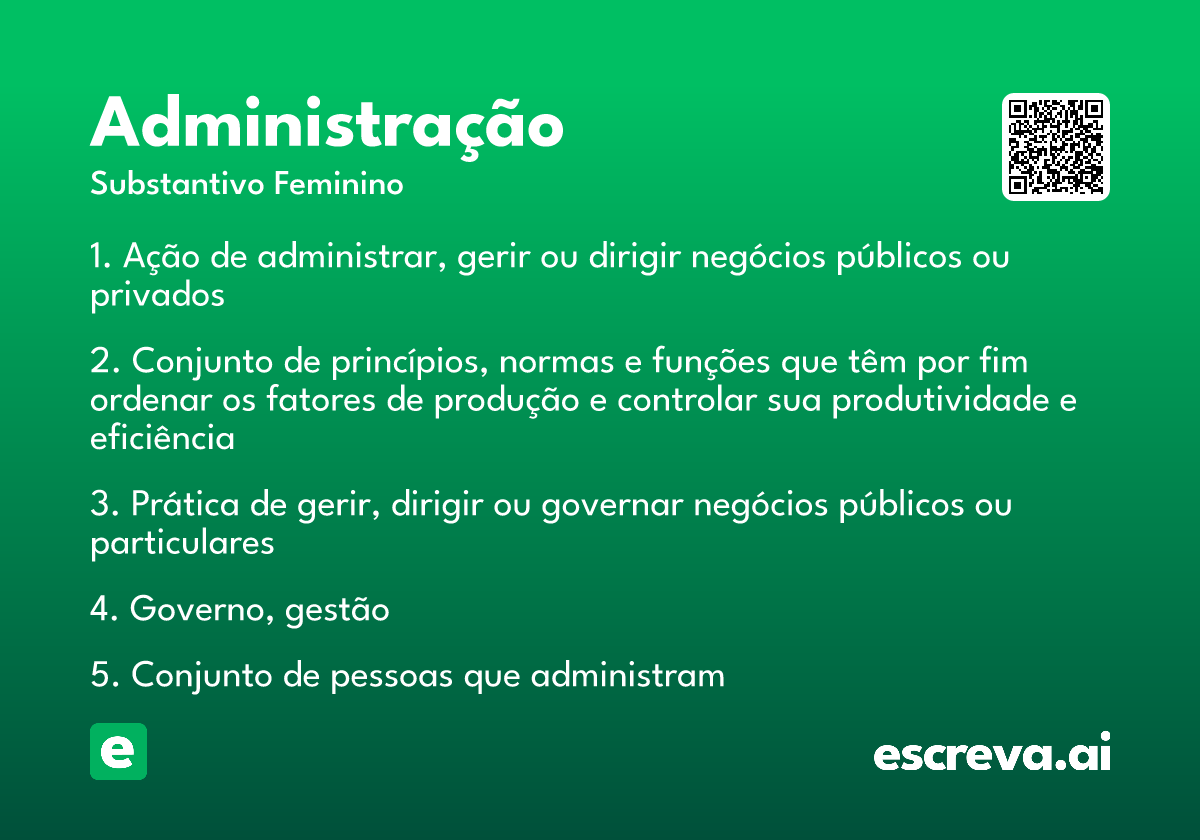 administração