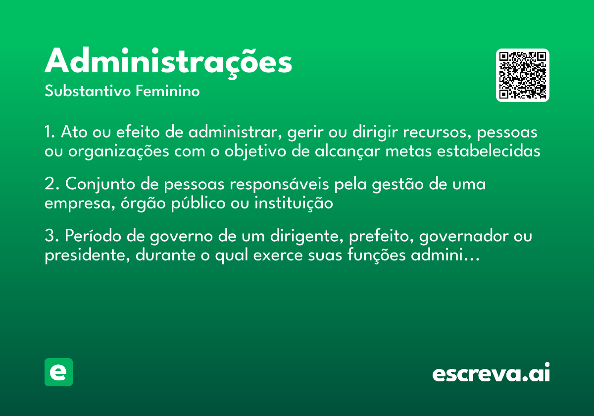 administrações
