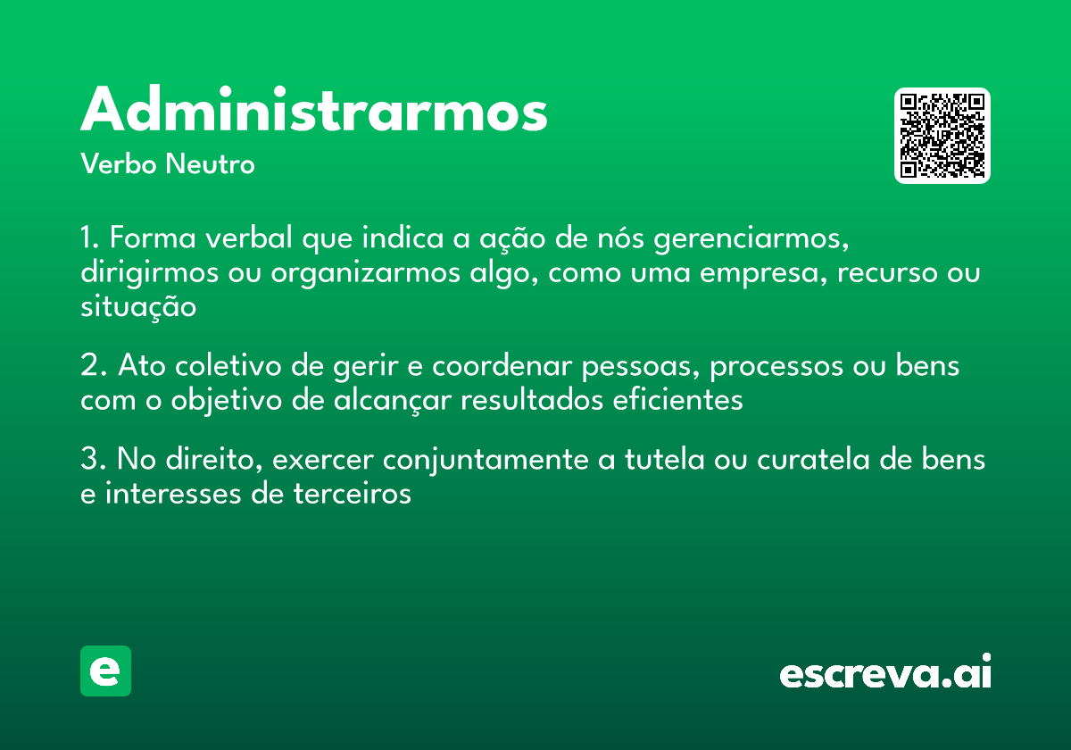 administrarmos