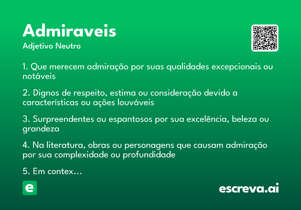 admiraveis