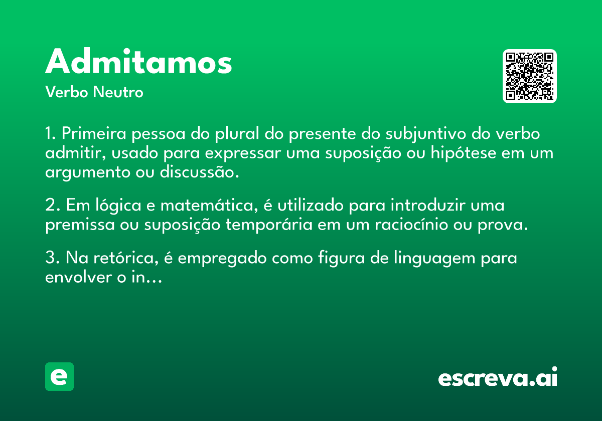 admitamos
