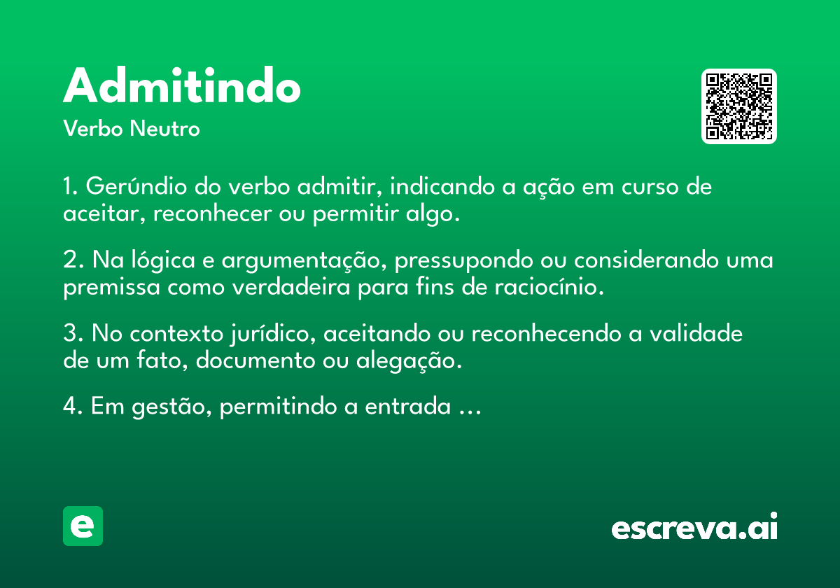 admitindo