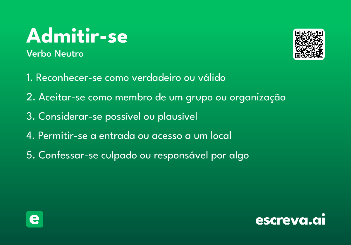 admitir-se