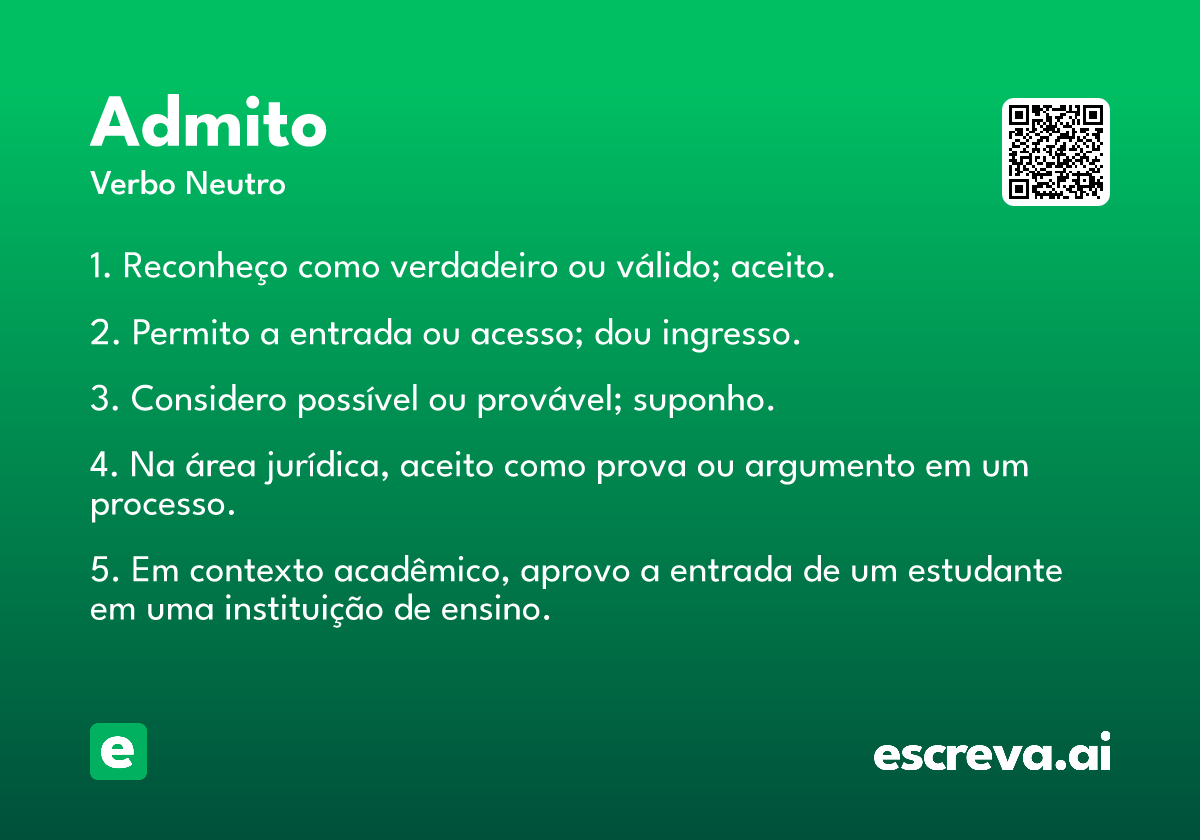 admito