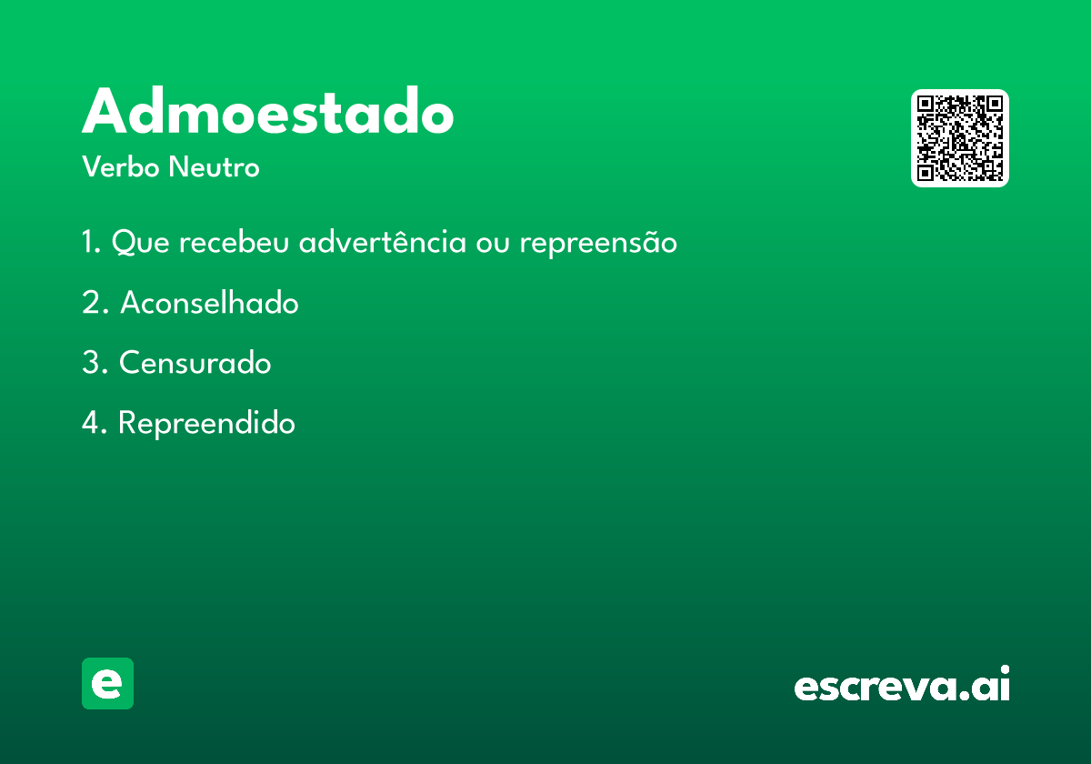 admoestado