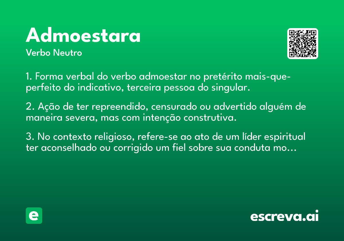 admoestara
