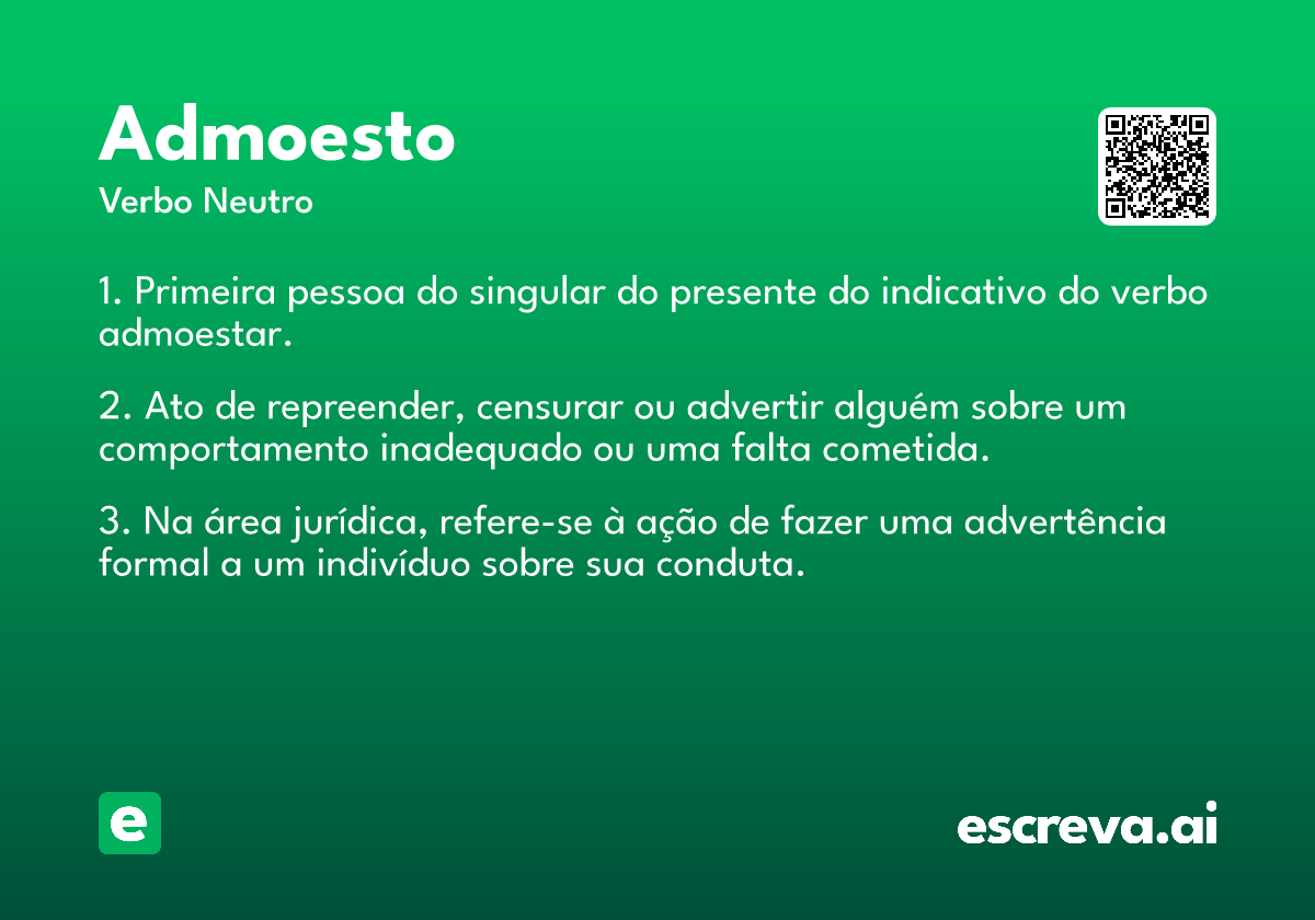 admoesto