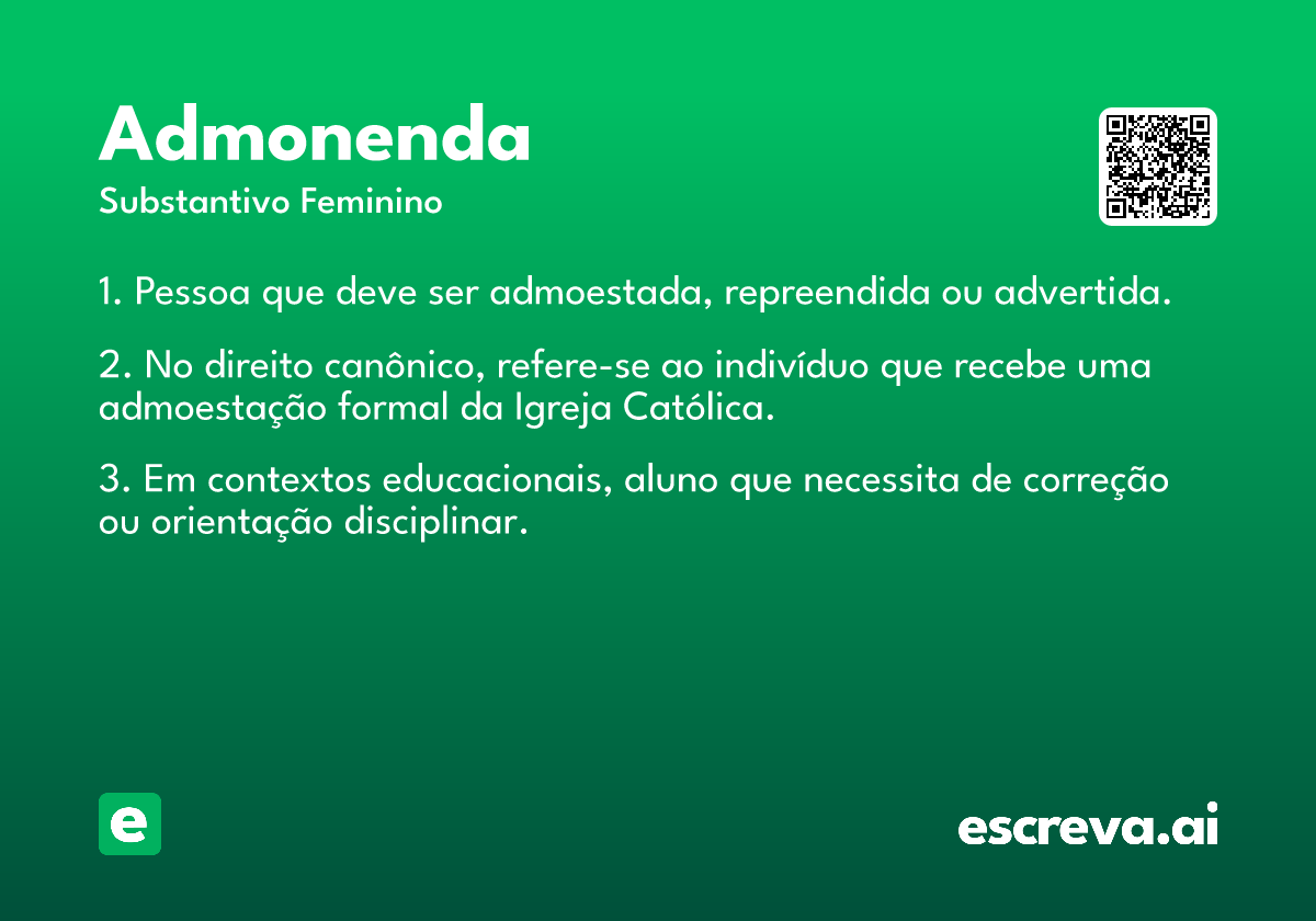 admonenda