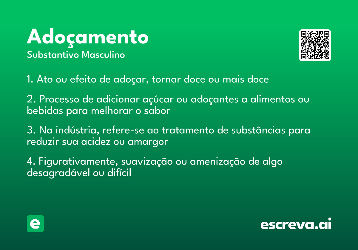 adoçamento