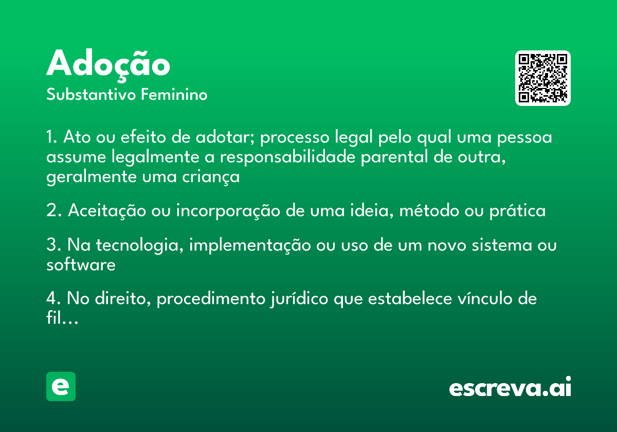 adoção