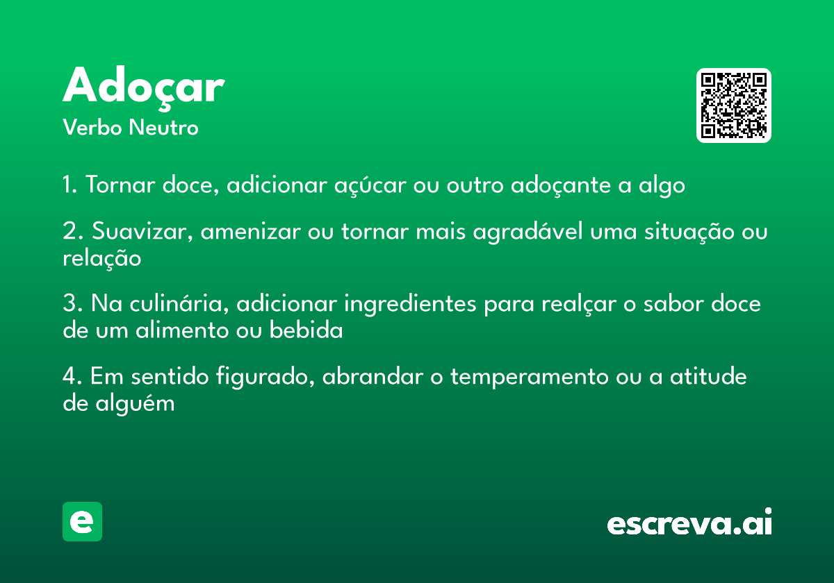 adoçar