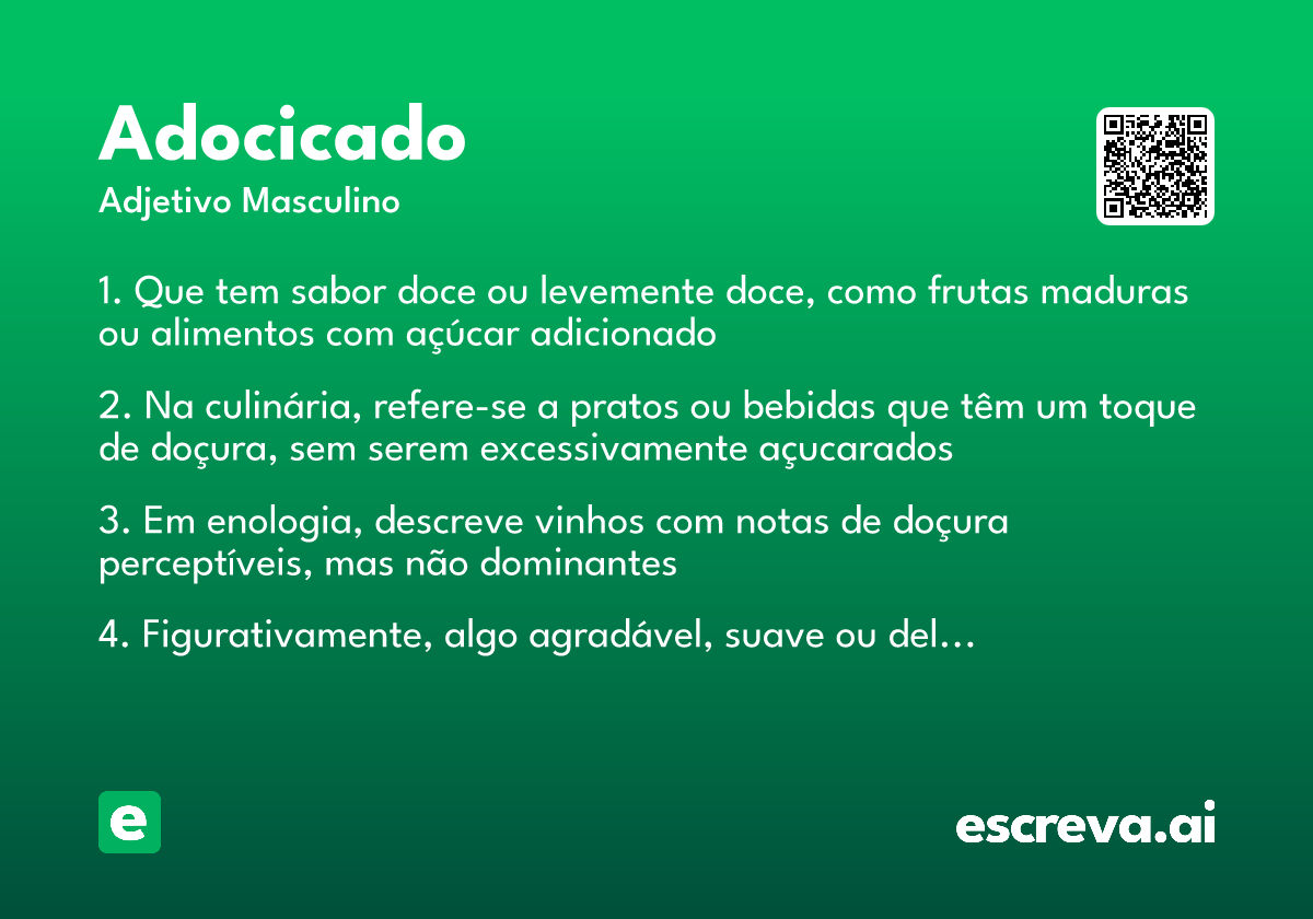 adocicado