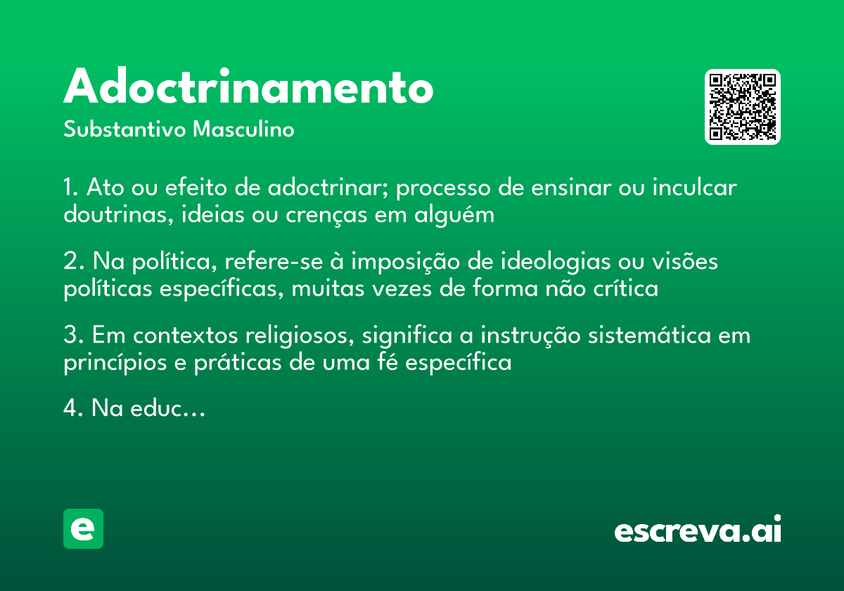 adoctrinamento